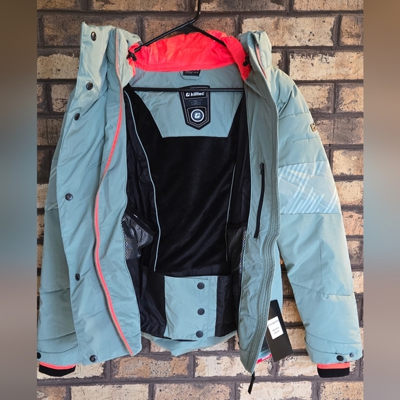 Cc - NWT Killtec houndstooth logo puffer ski jacket - Picture 8 of 14